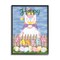 Stupell Industries Happy Easter Garden Gnome Eggs Black Framed Giclee Art